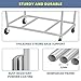 STORAGE MANIAC Commercial Laundry Hamper with Heavy Duty Steel Frame, 320 L Industrial Laundry Basket Cart with Wheels for Hotel, Home, Laundry Room, 31.7''L x 19.3''W x 30.91''H, Large Beige