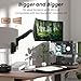 PUTORSEN Prämie 17-49 Zoll Monitor Wandhalterung für 1 Bildschirm, Heavy Duty Monitor Halterung Wand bis zu 20KG, Monitor Arm Wall Mount mit Höhenverstellbar Neigbar Drehbarm VESA 75/100/200mm