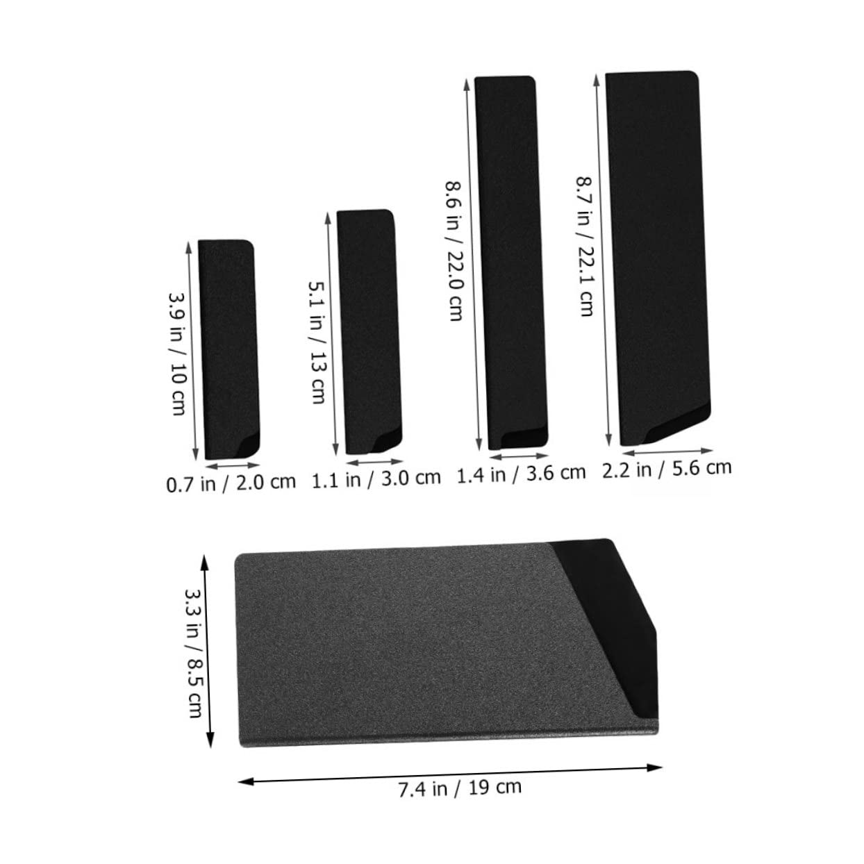 Cabilock 5Pcs Portable Cutter Covers Wear Resistant Kitchen Knife Sleeves for Travel Camping Cutter Guards for Home Use Compact Kitchen Accessory