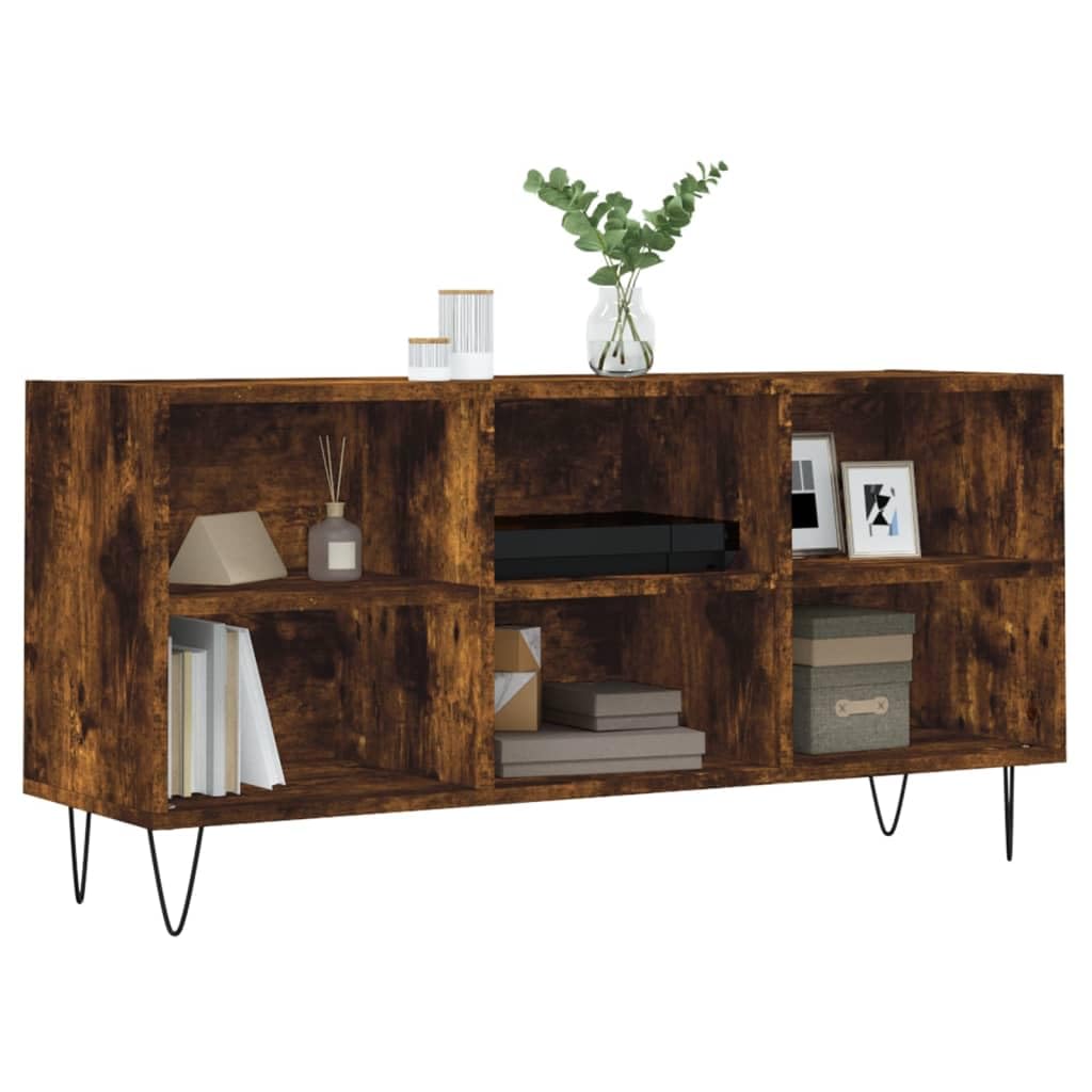 Mobile TV in legno di rovere affumicato, 103,5 x 30 x 50 cm