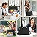 Imagen de RAINSMORE Bolso Grande Mujer con Compartimento para Almuerzo Bolsos para Universitarias Impermeable Cuero PU Bolso Ordenador Portatil 15