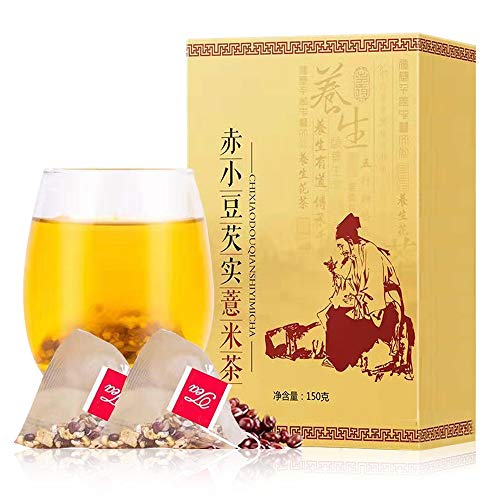 Hee Creek Chixiaodou and Coix Seed Tea Chixiaodou, Barley, Gardenia, Gorgon, Tartary Buckwheat, Coix Seed, Orange Peel Herbs Tea Collection of Organic, Herbal Teas150g (5g*30 bags) 5.3ozèµ¤å°è±†èŠ¡å®žè–ç±³èŒ¶