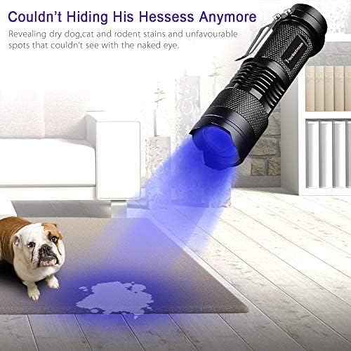 Black Light UV Flashlight UV Light, Blacklight LED Ultraviolet Urine Detector for Dog/Cat/Pet Urine & Dry Stains On Carpets/Rugs/Floor, 5-Pack