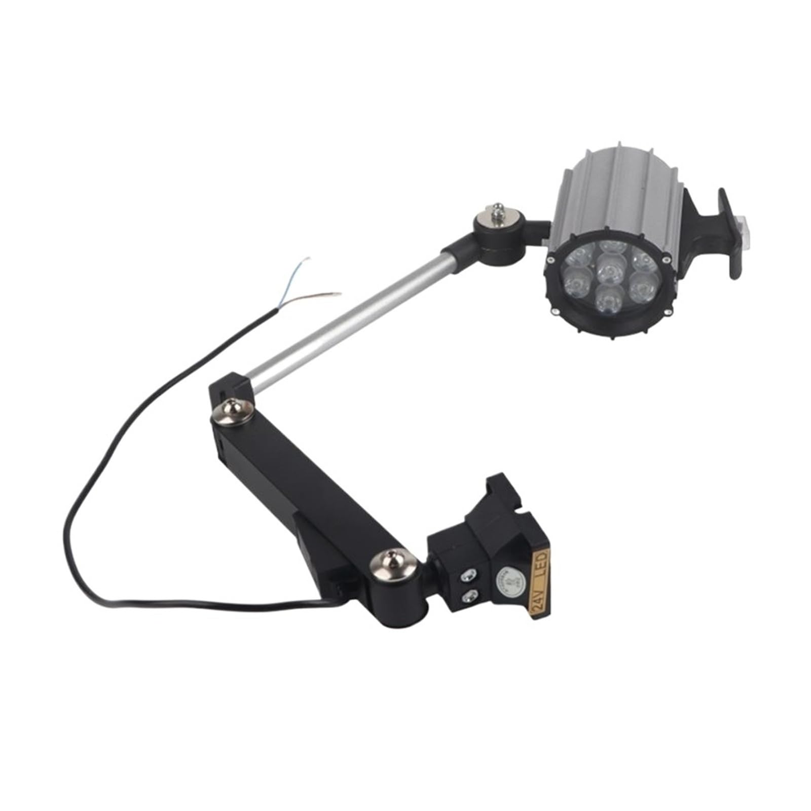 WXVFX AB33-LED Adjustable Worklight with Screw Fixation, Long Multipurpose Light for Lathe Milling Machine 7W 24V