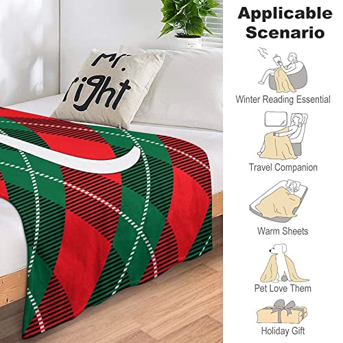 Plaid buffle initiale C grand format 178x203cm, couverture chaude flanelle pour lit - 5