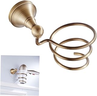 COOLHIYA Rack para secador de cabelo doméstico organizador de armazenamento doméstico Rack de secador de cabelo suporte para secador de cabelo pingente antigo prateleira de secador de cabelo rack de secador de cabelo