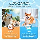 Kühlmatte für Hunde Katzen, Selbstkühlende Matte Katze,Hundekühlmatte Selbstkühlend,Kühldecke für Katzen Summer Pet Ice Pad,Die Innovative Kühlmatte Atmungsaktive EIS für,Fußboden,Hundebett