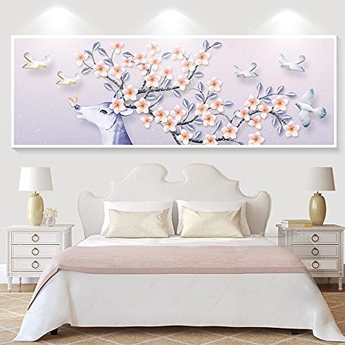 Diamond Painting Grand Format Cerf pour Sublimer la Décoration Murale de Votre Salon 80x200