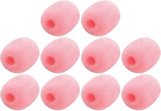 Lapel Headset Microphone Windscreen Microphone Sponge Foam Cover Mini Size Lavalier Microphone Windscreen 10pcs