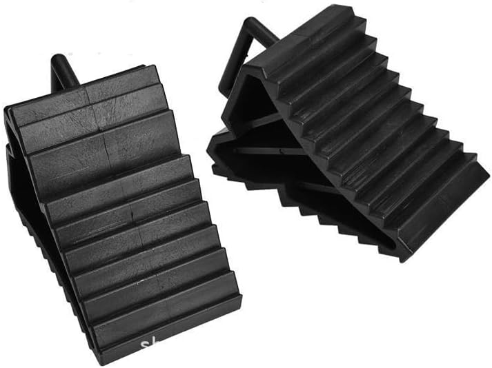2Pcs/Set Wheel Chocks Wheel Block with Handle for Caravan Motorhome Trailer Accessories Anti-Skid Device Tire Locator