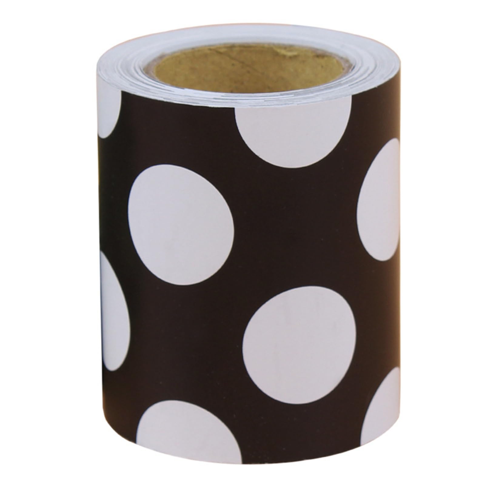 Bulletin Board Border Trim 32.8ft White Black Dots Border Trim Notice Board Sticker for Classroom Decoration Classroom Decoration