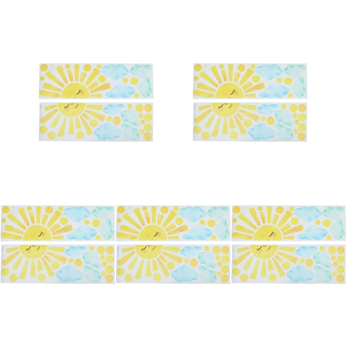 Housoutil 5 Sätze Wandaufkleber Baum-Tapete Wohnkultur Band Wandtattoos tropisches tapetenablöser wand sticker aufkleber wand boho style wandtattoo schlafzimmer Sonnenaufkleber PVC
