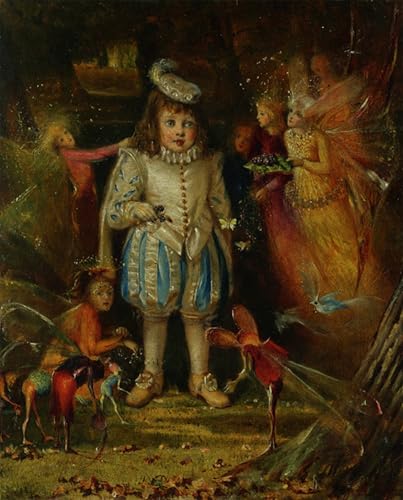 Toile Paysage Peinture John Anster Fitzgerald Tableau Salon 60x90cm