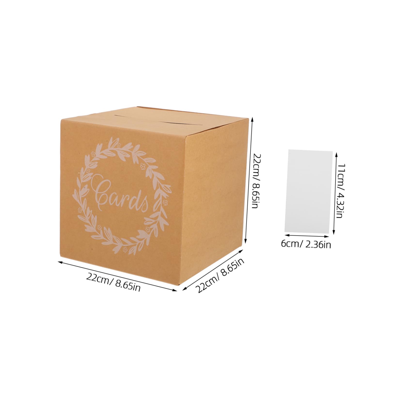 Alipis Versatile Paper Card Box Wedding Boho Style Card Holder for Bridal Shower