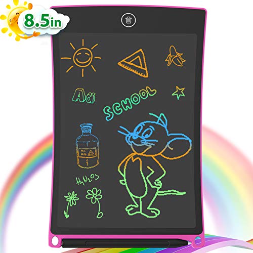 GUYUCOM 8.5-Inch LCD Writing Tablet Colorful Screen Doodle Board Electronic Digital Drawing Pad