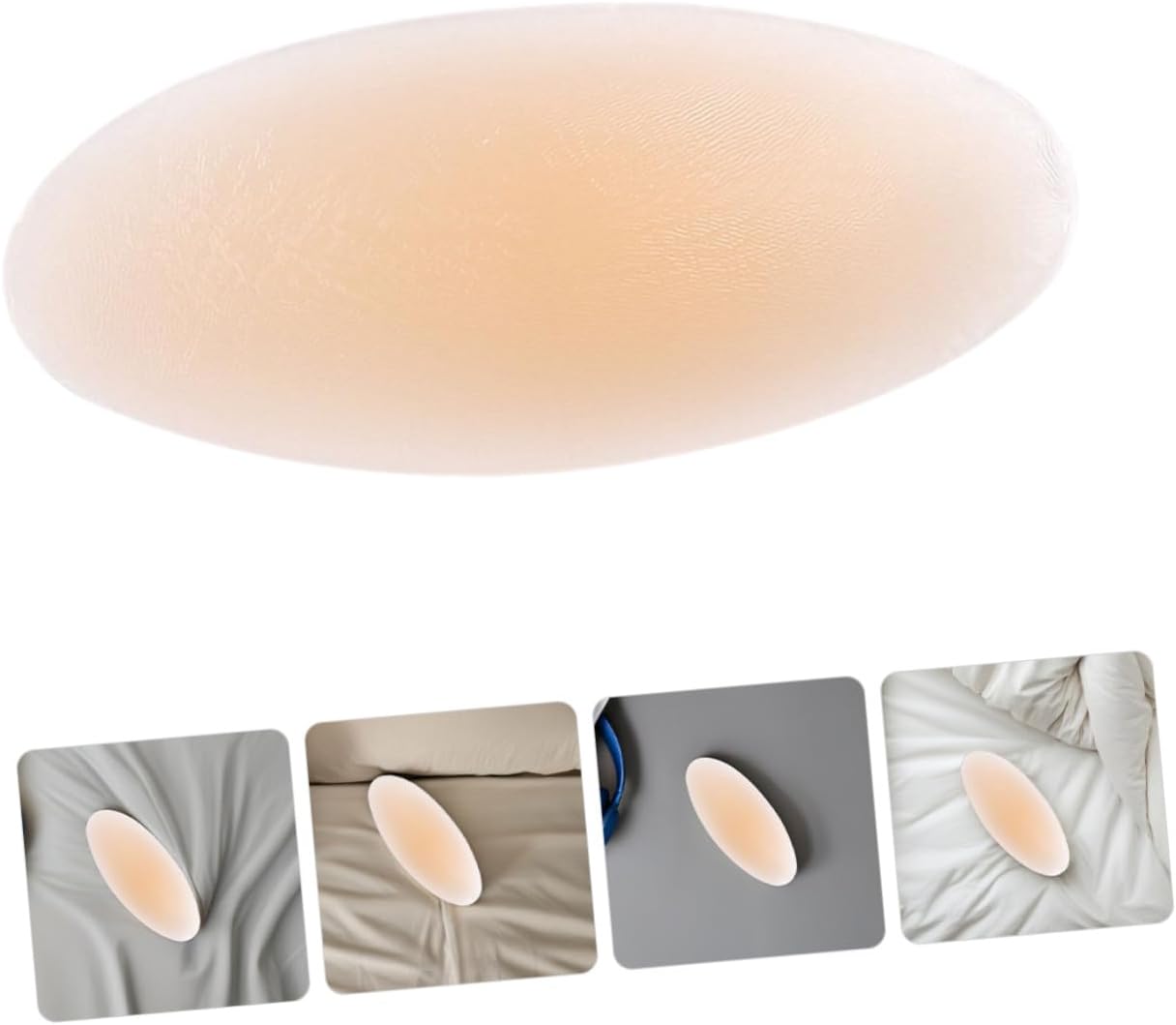 Uonlytech Silicone Calf Pads and Thigh Leg Pads Self-Adhesive Soft Skin Color Anti-Chafing Patches for Crooked Legs Correction Unisex Support