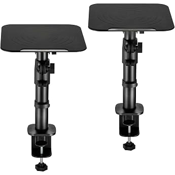 my wall HS30L Speaker Stand 2 Displays Black Height Adjustable Tilting Stand