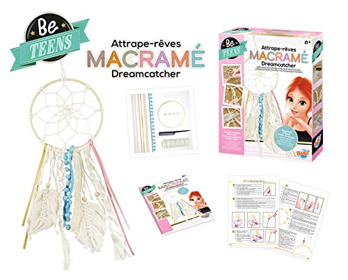 Buki France Macrame Dream Catcher Making Gift Set. Macrame Dreamcatcher Wall Decoration Kit. Homemade Dream Catcher with Accessories & Instructions. Arts & Crafts for Kids. Suitable for Boys Girls 8+ - Image 2