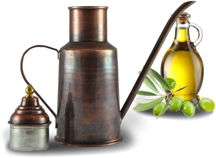 Shark 4807-3 Anatolia Gemlik Bakır Yağdanlık, Antik Bakır, 500 ml