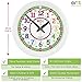 ertt Teaching Wall Clock - Learn The Time Wall Clock - Kids Analog Clock for Classroom, Playroom, Bedroom, Educational Room Decor - School Clock for Kids with Rainbow Face (29cm)