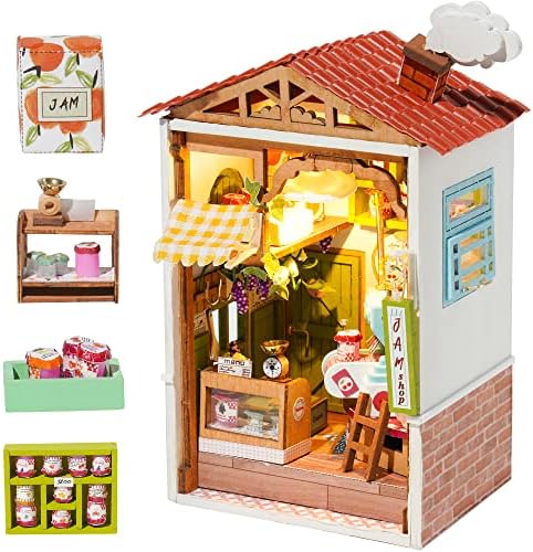 Rolife DIY Miniature Doll House Kits 3D Wooden Dolls House Kits to Build for Teens Adults Doll House 1:28 Scale Craft Gifts (Borrowed Garden)