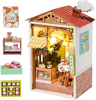 Rolife DIY Miniature Doll House Kits 3D Wooden Dolls House Kits to Build for Teens Adults Doll House 1:28 Scale Craft Gifts (Borrowed Garden)