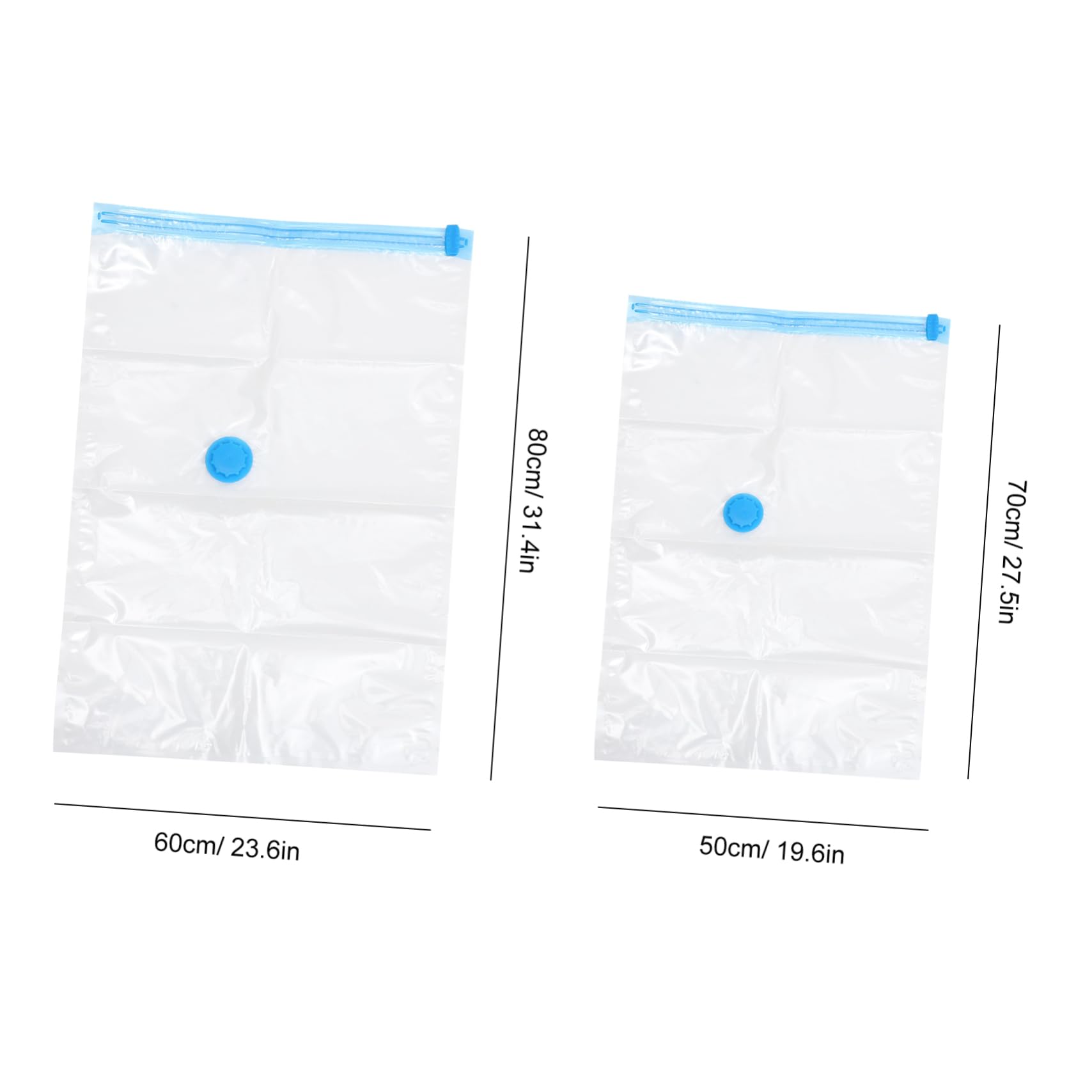 HOOTNEE 1 Set Travel Compression Bags Vacuum Storage Pouches for Clothes and Bedding Organization Moisture Reusable Space Saver for Home and Travel