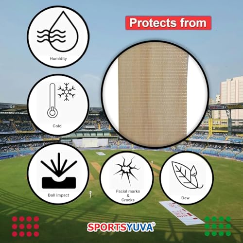 Image of Cricket bat face Tape, Anti Scuff Fiber Sheet-Bat Protection Sheet Pack of 3