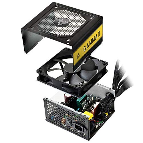 Image of Montech Gamma II Series 750 Watt 80+ Gold Certified Power Supply, LLC+DC to DC Technology, Full Japanese Capacitors, 120mm Silent Fan, Flat Cables