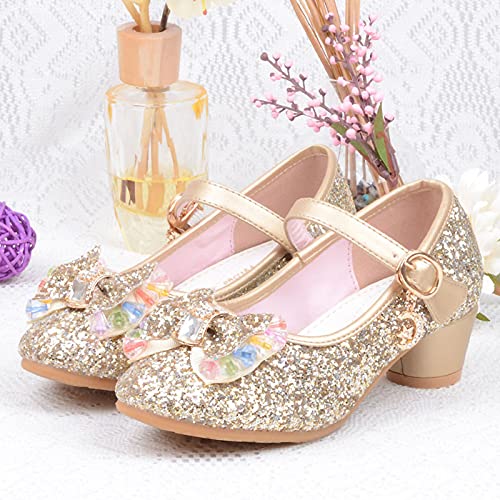 Shoes for Girls, 5-13 Years Infant Kids Baby Girls Pearl Crystal Bling Bowknot Single Princess Shoes Sandals3