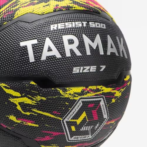 Image of Decathlon Size 7 Basketball R500 - Black /Yellow /Red