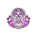 Pink Roses Sugar Skull/Calavera Car Decal/Sticker