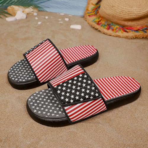 Image of DREAM LAKE Men's Sport Slide Sandals, Flexible Midsole, Casual Beach Slides