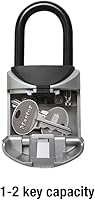 Vista 2 de Master Lock Lock Box, Set Your Own Combination Portable Key Safe, 2-3/4 in. Wide, 5406D,Black, Grey