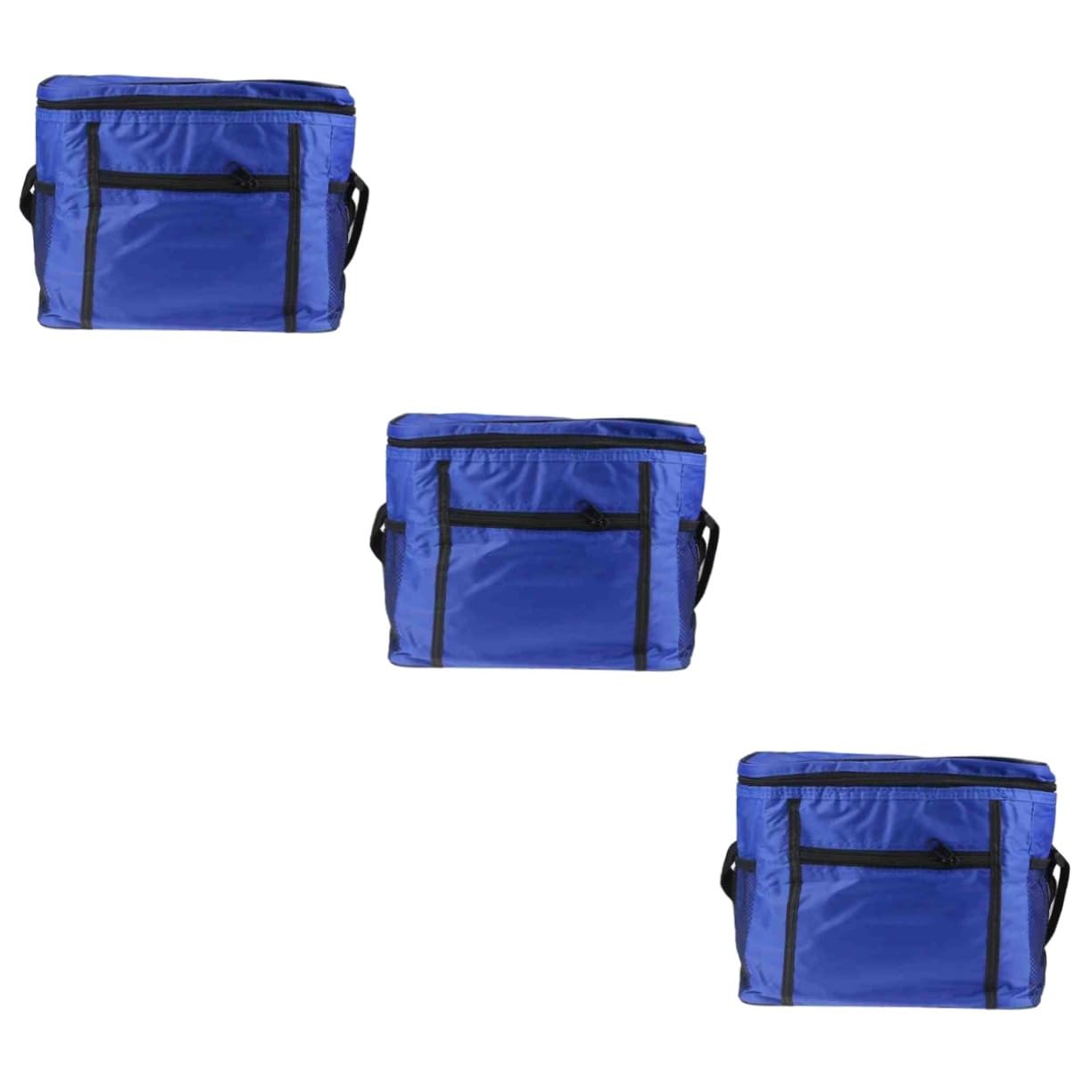 PRETYZOOM 3 Piezas Bolsa De Picnic Bolsa De Compras Con Aislamiento Bolsa De Compras Plegable Bolsa Impermeable Bolso De Mano Plegable Cesta De Picnic Portátil Bolsa De Comida Caliente