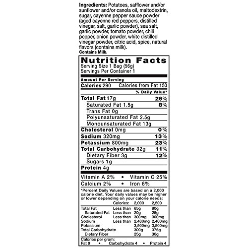 Image of Kettle Brand Potato Chips, Krinkle Cut Buffalo Bleu, 2 Ounce, 24 Count