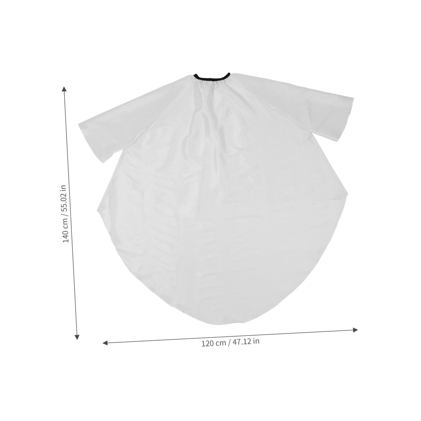 Capa de Peluquería con Mangas para Adultos, Blanco