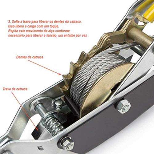 Guincho Manual Tifor com Catraca Capacidade 2 Toneladas 926 - Lorben