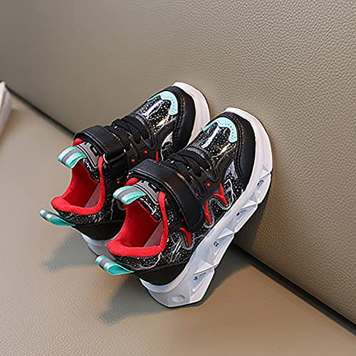 Kids' Light-Up Running Shoes Toddler Baby Boys Girls LED Flashing Sneaker Athletic Shoes with Strap3
