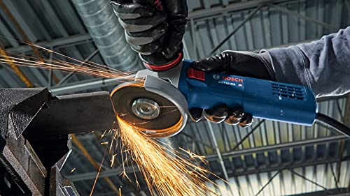Amoladora angular Bosch GWS10-450 ergonómica de 4.5 pulgadas para cortar hierro 6