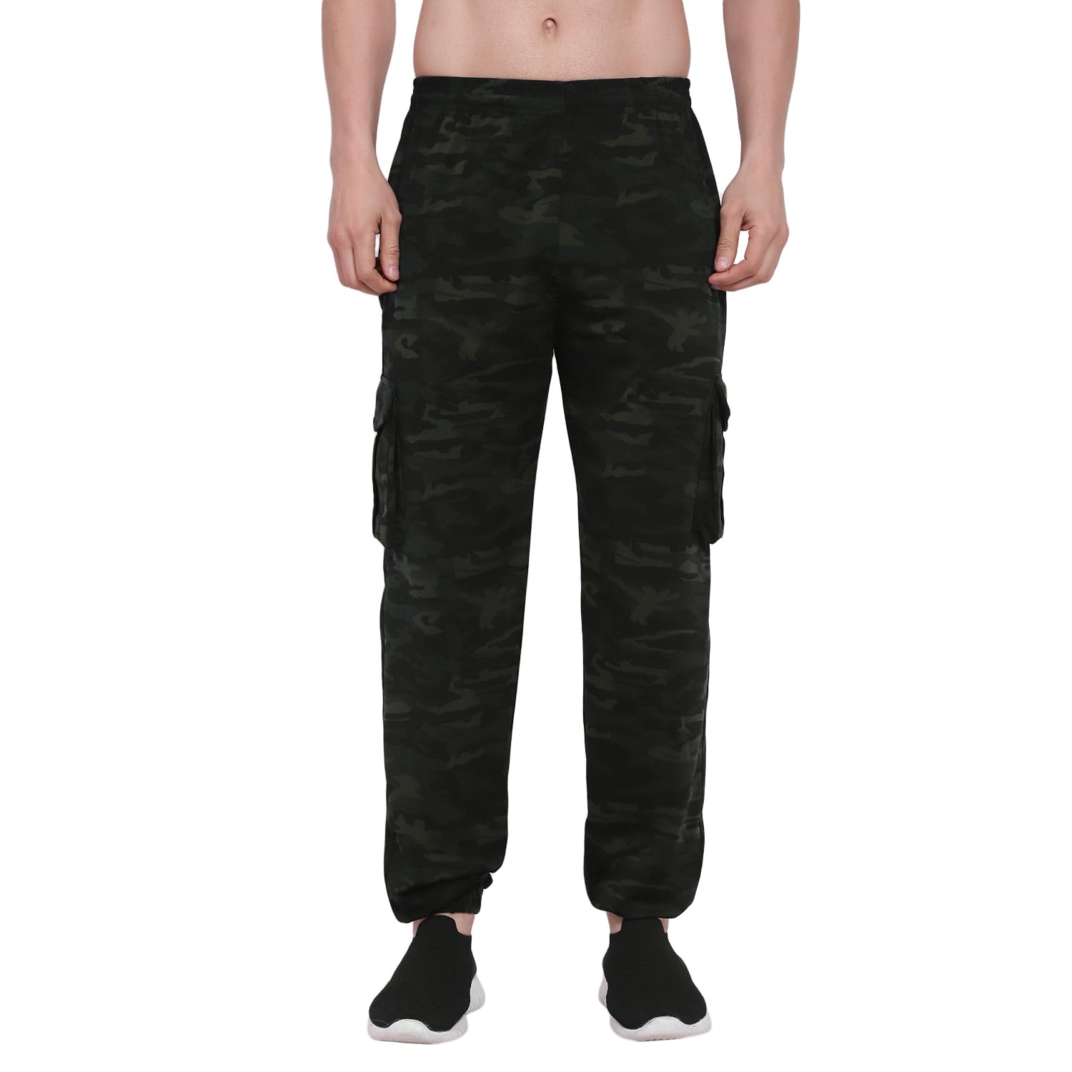 Cargo Pant Having Six Pocket Cotton, Lycra Stylish Casual Cargo Pant, Regular Slim Fit-image-5