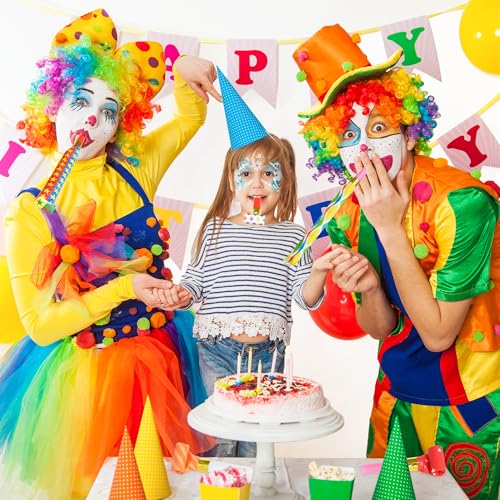 image for Twavang 12 Pcs Party Blower Colorful Blowouts Noisemakers Birthday Blo