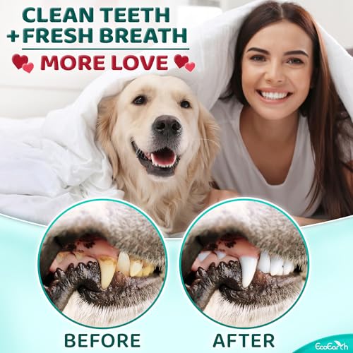 Premium Teeth Cleaning Wipes for Dogs & Cats - 50 Pcs - Pet Dental Care Finger Pads for Fresh Breath & Oral Hygiene - Embossed Pattern & Nano Plastic-Dotting to Remove Plaque & Tartar - Thumbnail 6