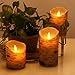 Comenzar Flickering Candles, Candles Birch Set of 3 (H: 4