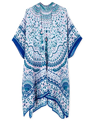 Image of Spicy Sandia Kimonos for Women Floral Beach Cover Up Loose Swimsuit Bathing Suit Coverup Cardigan for Summer Swimwear
