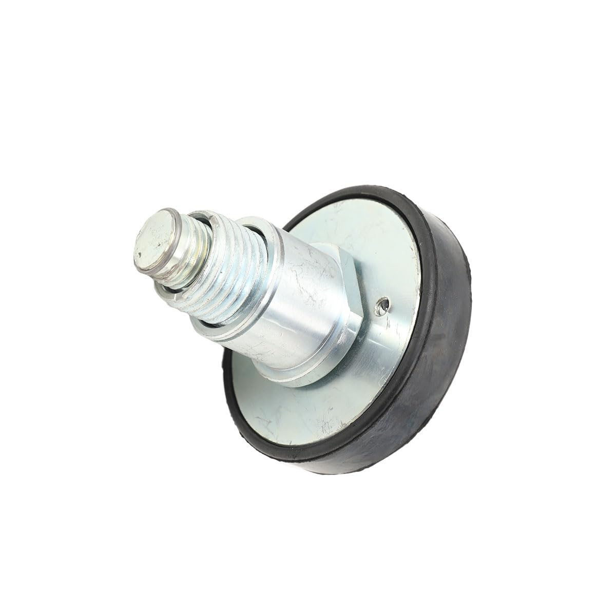 Set di 4 Tampone in Gomma per Cric Sollevatore Auto, Regolabile Tondo Tampone in Gomma con Filettato Acciaio Uso Universale Accessorio Cric Idraulico Tamponi Martinetti Sollevatore