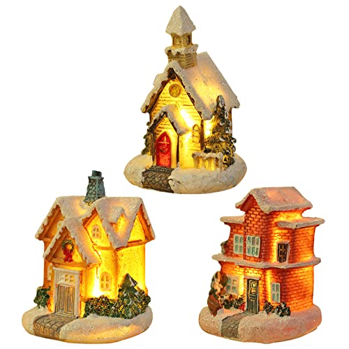 Weihnachten Deko 3 Weihnachtsdorf Häuser Set...