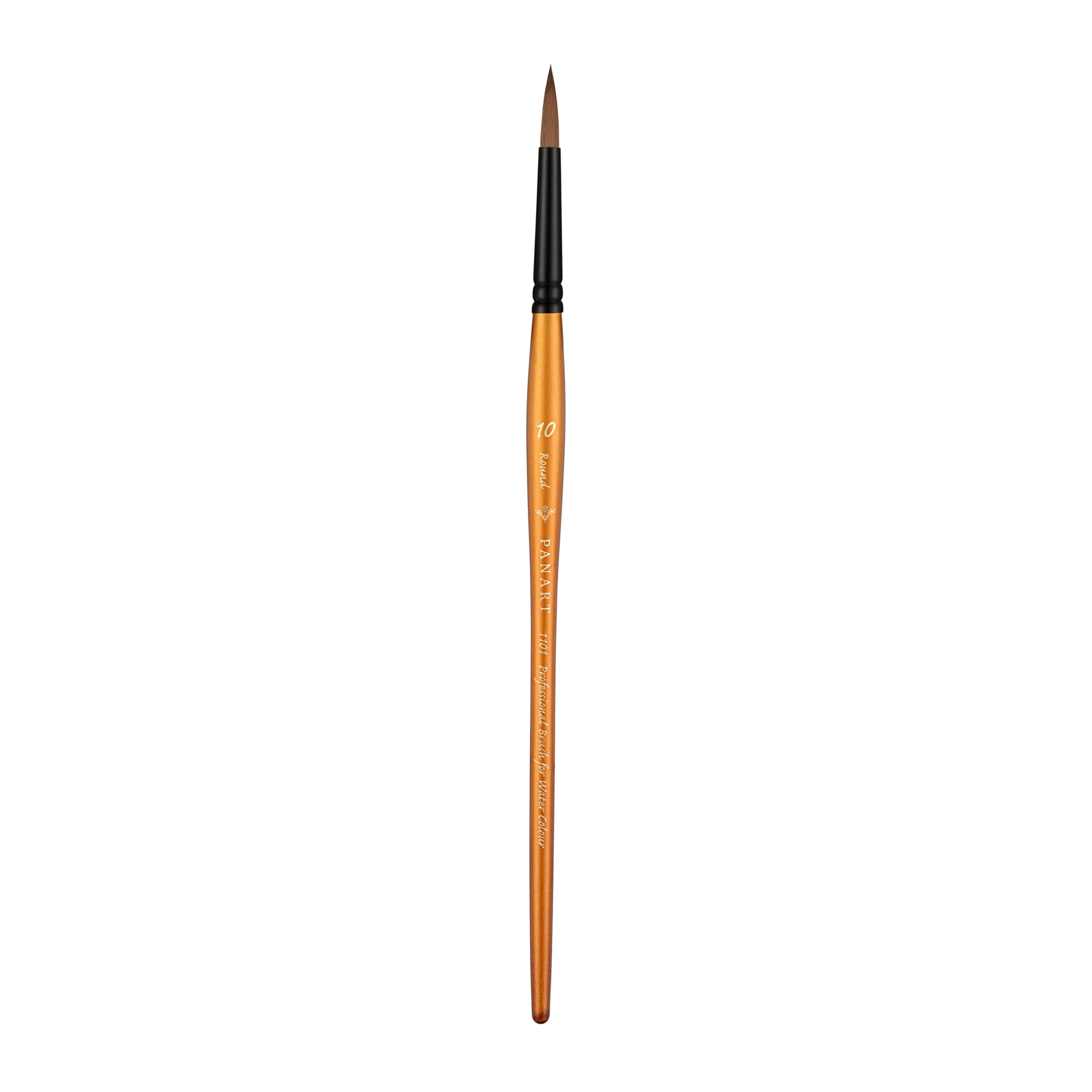 Pan Art Synthetic Sable Round No. 10 – Detail & Wash Brush for Watercolour & Gouache – Premium Brush for Artists Paintbrush for Fine Art, Craft & Illustration – 1 Unit