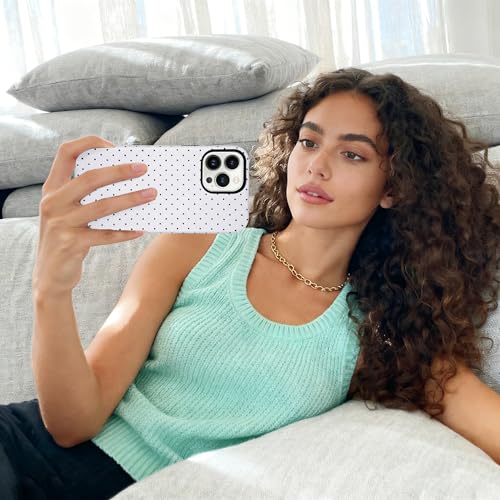 SenRiCase Magnetic Polka dot Phone Case for iPhone 13/14, White by SenRiCase - Used condition - Image 7