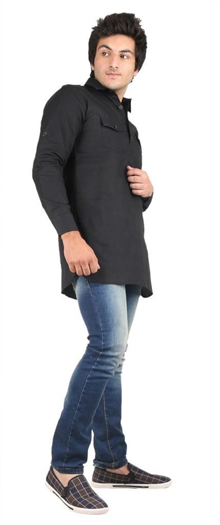 Cotton Short Pathani Kurta 